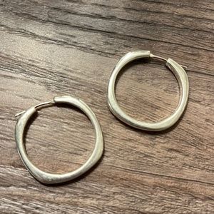 Tiffany & Co Sterling Silver Hoop Earrings